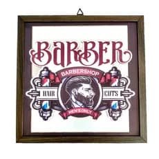 Quadros Decorativos para Barbeira c/ Moldura  - Queima de Estoque - Promoção
