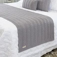 Manta Peseira Sala Sofá Cama Decorativa Tricot Solteiro, Casal, Queen e King BERLIM