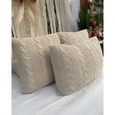 Kit 2 Capas De Almofada Sala Sofa Cama Decorativa Trico C/zíper NOVA YORK
