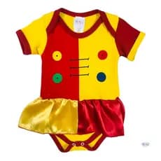 Bodie Tematico Emilia - Tamanhos P ao G -Veste 0 a 12 meses.