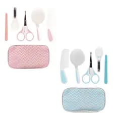 Kit Higiene Cuidados para Bebê com Estojo Branco Rosa OU AZUL