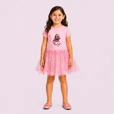 Saia de Tule Body Infantil Emily Vick Rumi e Mira zoey Neon Colorida Fantasia festa
