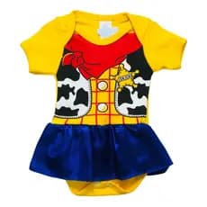 Bodie Tematico Toy Story 100% algodão saia cetim - P ao G