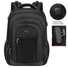Mochila Masculina Grande Reforçada Notebook Impermeável Camping