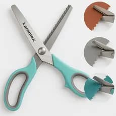 Tesoura Picotar Escalope Lanmax Corte Ondulado Papel Tecido Eva Artesanato Profissional