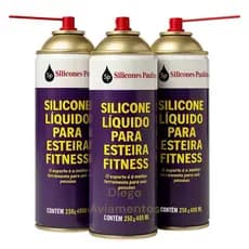Silicone esteira ergométrica bicicleta spinning e rondanas spray de silicone 400 ml academia