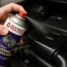 Spray Verniz para Motor Silicones Paulista 300ml / 180g proteção contra sujeira e água