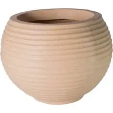VASO PARA PLANTA DECORATIVO FLOR  EM POLIETILENO ROTOMOLDADO 23x32 ESFERA ONDULADO P