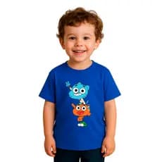 Camiseta Algodão Gumball Infantil Pras Crianças Desenhos Envio Rapido 2 ao 16