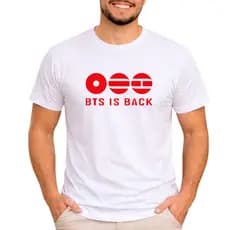 Camiseta Algodão Unissex BTS Brasil Shows 2026 Lançamento Coreano Qualidade