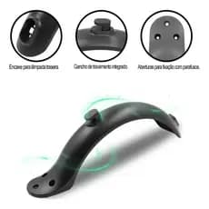 Paralama Traseiro Patinete Elétrico Cor Preto