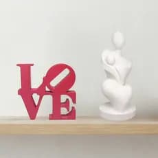 Letreiro e Estátua Criativos para Presente Especial Dia das Mães - Decoração
