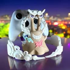 Suporte One Piece Luffy Gear 5 Denden Mushi Controle Xbox Playstation 5,4,3,2 e Nintendo Switch Pro