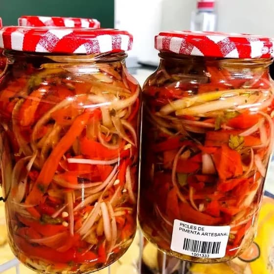 Picles de Pimenta Artesanal Sabor irresistível 550g