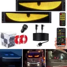 2 Peças De Tela Led Com Luz Devil Eyes (12*60cm)