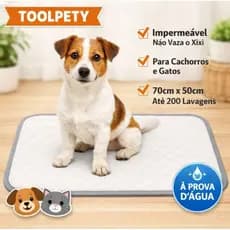 Kit 3 Tapetes Pet Higienico Pretos Laváveis Super Absorção 200 Lavagens