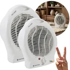 KIT 2 Aquecedor Elétrico Ventisol Portátil Premium Econômico Doméstico Esquenta Rápido 220v