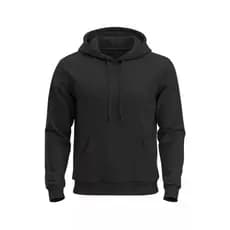 Moletom Unissex Liso Flanelado Com Capuz E Bolso Canguru Blusa De Frio Inverno Algodão Confortável