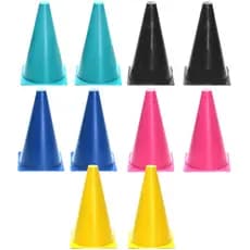 10x Mini Cone Sinalização Esportivo 18,5 cm Treino Agilidade