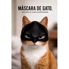Máscara para gatos inspirado no Batman ( Batcat)
