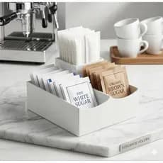 Suporte Premier Organizador Para Cantinho Do Café Premium  - Caixa de Armazenamento para Açúcar Organizada para Cozinha