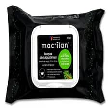 Lenços Demaquilantes Macrilan RE-02 Limpa Hidrata Remove Maquiagem 25 Un