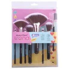 Kit Pincel Maquiagem Macrilan Trend Completo P/ Pó Base Esfumar Lançamento