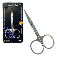 Tesoura Unhas Sobrancelhas Aço Inox Profissional Macrilan