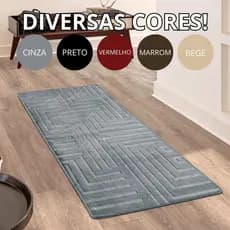 Tapete Passadeira Cozinha Sala Quarto 0,50m x 1,00m Itália Aveludado Premium Antiderrapante Moderno