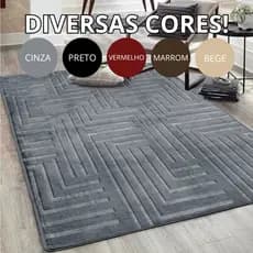 Tapete de Sala Gigante 2,00m x 3,00m Itália Aveludado Premium Antiderrapante Moderno Várias Cores
