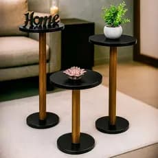 Mesa de Apoio para Sala MDF Madeira Sofisticada Elegante Contemporânea Compacta
