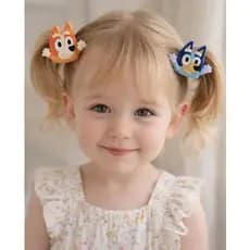 Par de Xuxinha Bluey e Bingo Acessorio de cabelo Rabico de cabelo infantil Xuxinha infantil