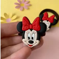 Xuxinha Minnie Parzinho xuxinha cabelo Par elástico de cabelo Acessório cabelo Rabicó Disney