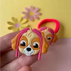 Xuxinha SKY Patrulha canina Parzinho xuxinha cabelo Par elástico de cabelo Acessório cabelo Rabicó
