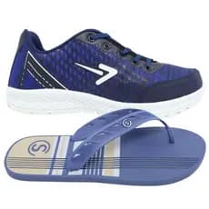 Kit Tenis Box 200 E Chinelo Grande Tamanho Especial Do 45 A 49 Macio Antiderrapante