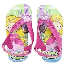 Chinelo Infantil Feminino Princesa Confortável Antiderrapante Macio Estampa Delicada E Divertida