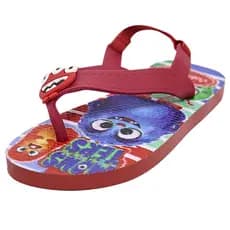 Chinelo Infantil Menino Com Elástico Estampa Monstros Macio Antiderrapante Confortável Leve