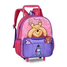Mochila Infantil Ursinho Pooh De Costas Disney Oficial Escolar Menina Criança