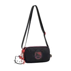 Bolsa Hello Kitty Infantil Transversal Menina Pequena Original Alça Ajustável Nylon Feminina