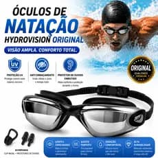 Óculos Natação Hydrovision Feike Original Anti Embaçamento UV + Protetor Ouvido Embutido