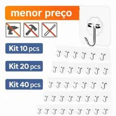 Ganchos Adesivos Parede Multi Funcional Autocolante Casa Cozinha Quarto Banheiro Organizado
