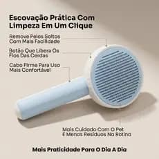 Escova Removedora Rasqueadeira Tira Pelos Pets Cães E Gatos - Pronta Entrega - Emitimos Nota Fiscal