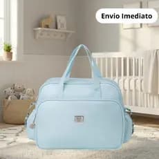 Bolsa Maternidade Essential Tamanho G Azul Perolado 01 Peça + Trocador - Big Bag Baby