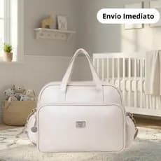 Bolsa Maternidade Essential Bege Perolado Tamanho G 01 Peça + Trocador - Big Bag Baby