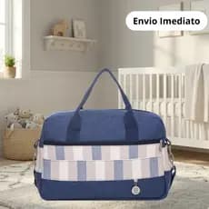 Bolsa Maternidade Elegance Azul Marinho 01 Peça - Big Bag Baby - Tamanho Médio