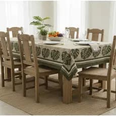 Toalha de Mesa 4 Metros Luxuosas em Tecido Linhão Estampas Diversas Decoração de Natal Costela de Adão Talheres Morango