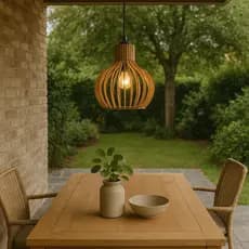 Luminária Simples Teto Coquinho Mdf (cru)