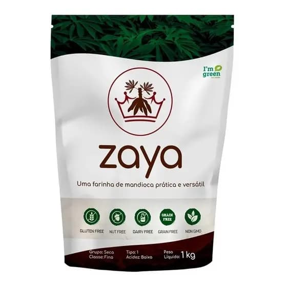 Farinha De Mandioca Zaya Sem Glúten 1kg