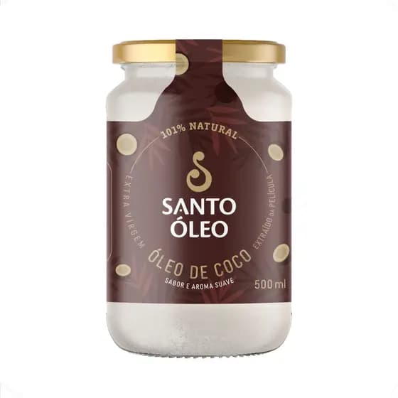 Óleo De Coco Da Película Extra Virgem 500ml