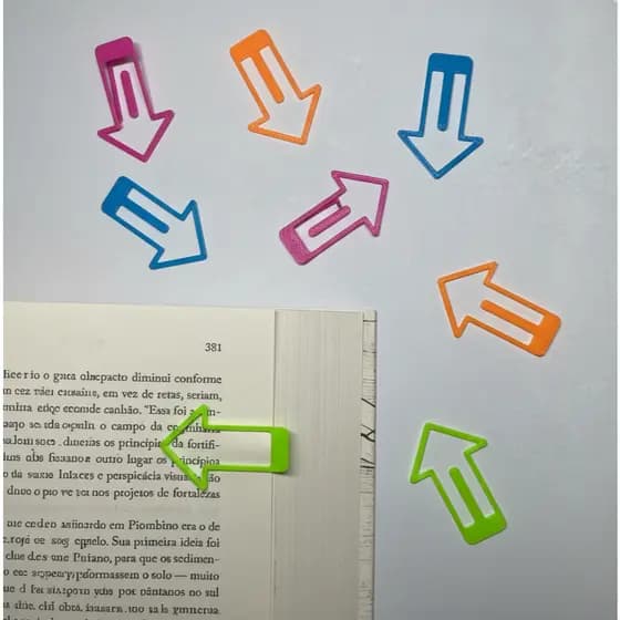 Marca paginas kit com 30 para livros bíblia e cadernos organização de estudo